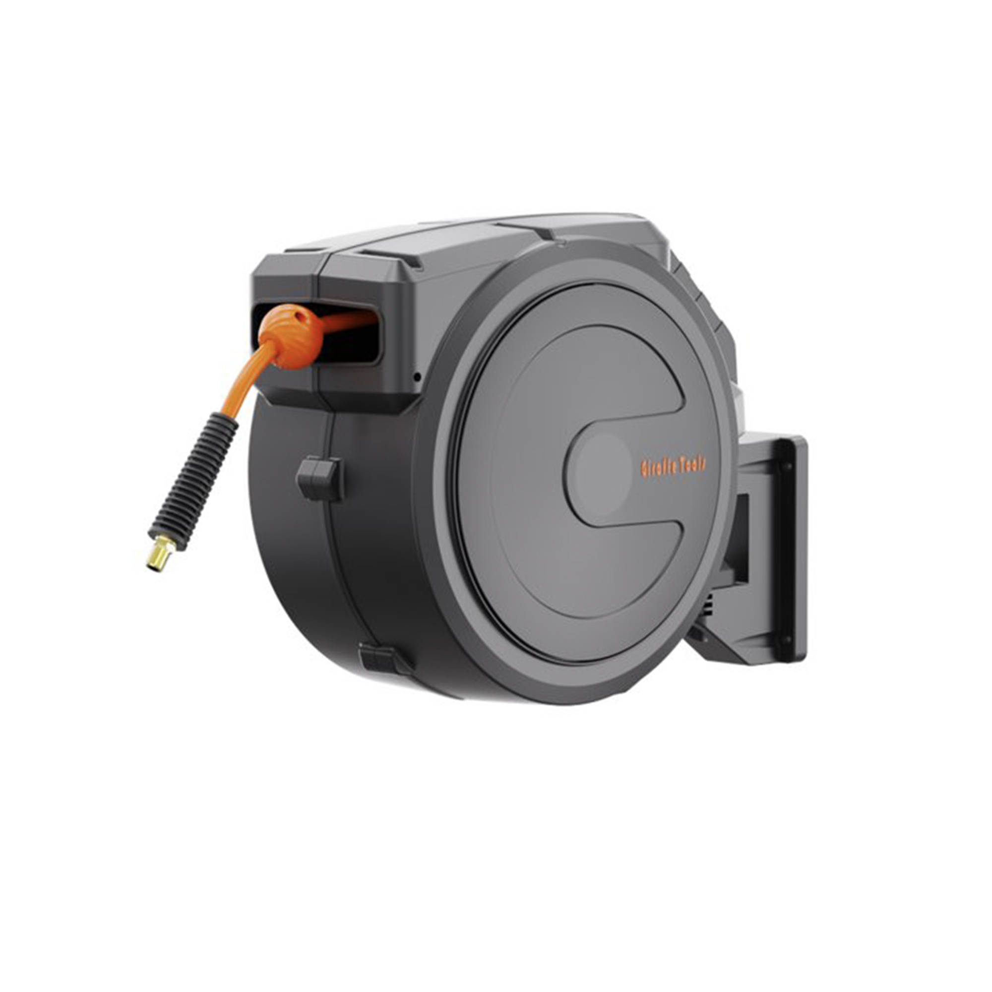 Giraffe Tools, Air Hose Reel Swivel Bracket 3/8in. 50ft. 300 PSI, Hose Diameter 3/8 in, Hose Length 50 ft, Model# AWA15US
